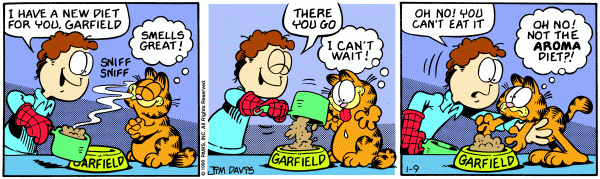 Komiksy garfield - komiks z dnia 09/01/1990