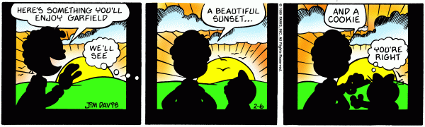Komiksy garfield - komiks z dnia 06/02/1990