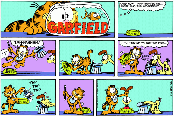 Komiksy garfield - komiks z dnia 02/09/1990