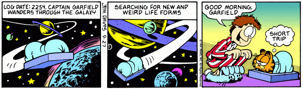Komiksy garfield - komiks z dnia 27/09/1990
