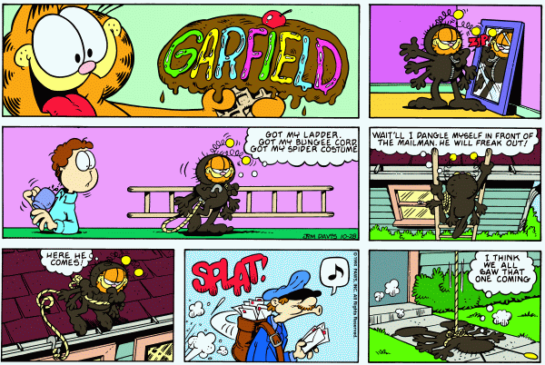 Komiksy garfield - komiks z dnia 28/10/1990