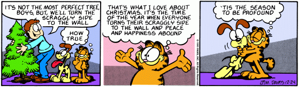 Komiksy garfield - komiks z dnia 24/12/1990