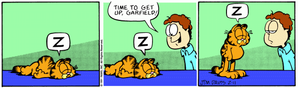Komiksy garfield - komiks z dnia 11/02/1991