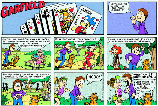 Komiksy garfield - komiks z dnia 17/02/1991