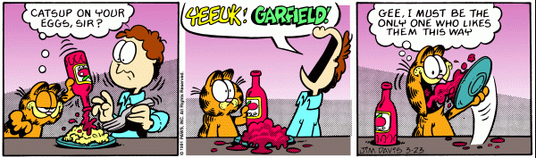 Komiksy garfield - komiks z dnia 23/03/1991