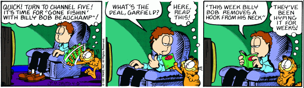Komiksy garfield - komiks z dnia 09/04/1991