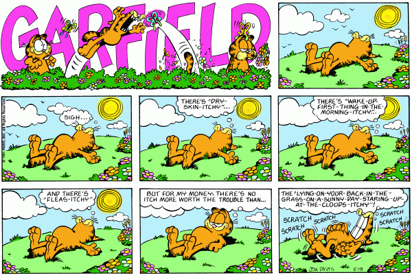 Komiksy garfield - komiks z dnia 19/05/1991