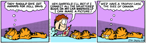 Komiksy garfield - komiks z dnia 28/05/1991
