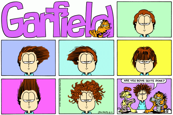 Komiksy garfield - komiks z dnia 04/08/1991