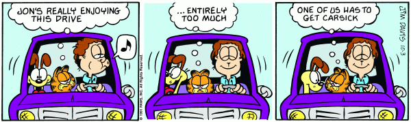 Komiksy garfield - komiks z dnia 03/10/1991