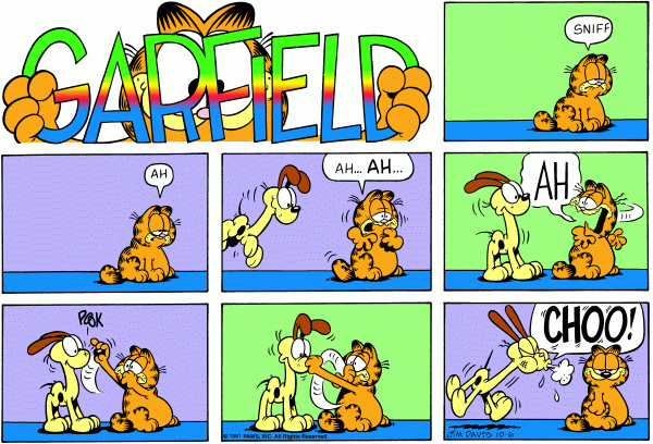 Komiksy garfield - komiks z dnia 06/10/1991