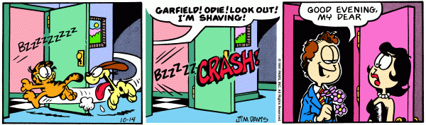 Komiksy garfield - komiks z dnia 14/10/1991