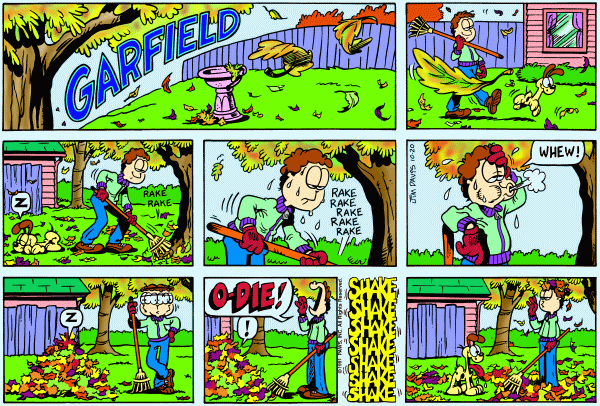 Komiksy garfield - komiks z dnia 20/10/1991