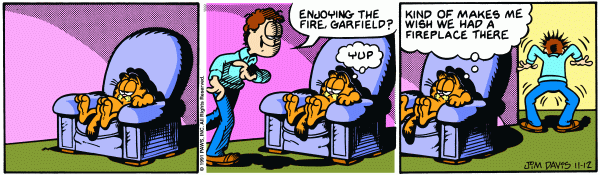Komiksy garfield - komiks z dnia 12/11/1991