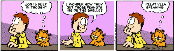 Komiksy garfield - komiks z dnia 07/12/1991