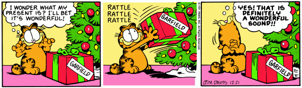 Komiksy garfield - komiks z dnia 21/12/1991
