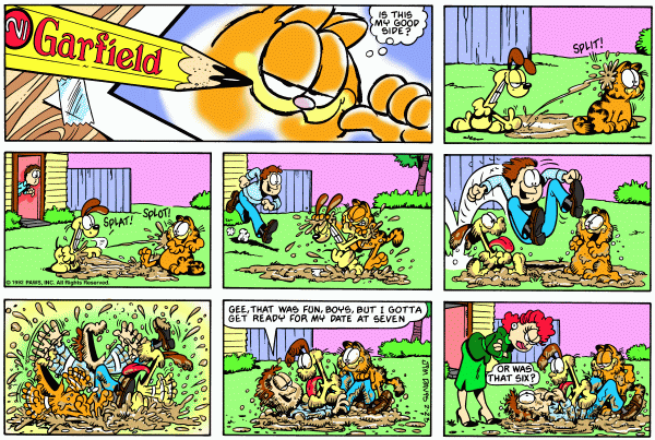 Komiksy garfield - komiks z dnia 23/02/1992