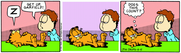 Komiksy garfield - komiks z dnia 05/05/1992