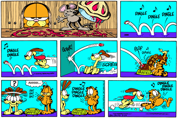 Komiksy garfield - komiks z dnia 24/05/1992