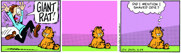 Komiksy garfield - komiks z dnia 29/05/1992