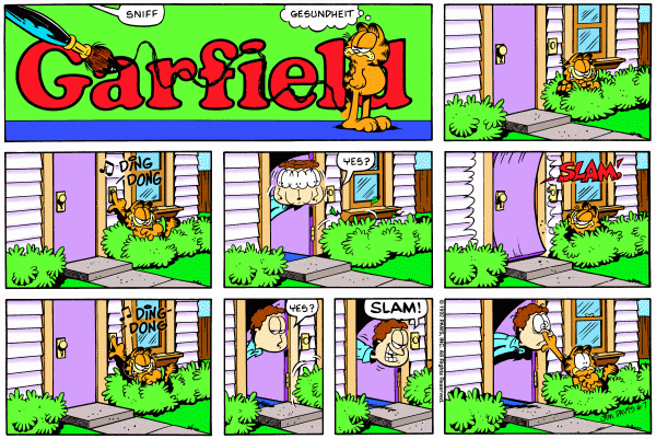 Komiksy garfield - komiks z dnia 07/06/1992