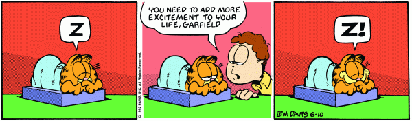 Komiksy garfield - komiks z dnia 10/06/1992