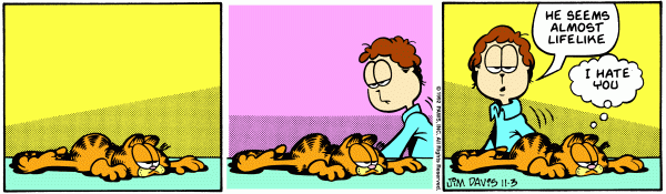 Komiksy garfield - komiks z dnia 03/11/1992