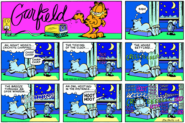 Komiksy garfield - komiks z dnia 08/11/1992