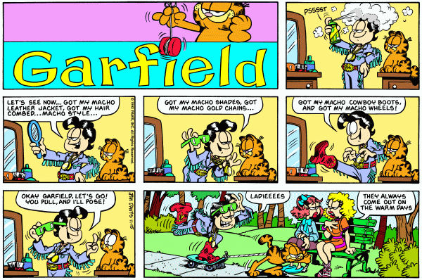 Komiksy garfield - komiks z dnia 15/11/1992