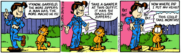 Komiksy garfield - komiks z dnia 16/11/1992