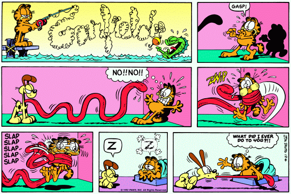 Komiksy garfield - komiks z dnia 06/12/1992