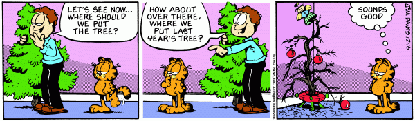 Komiksy garfield - komiks z dnia 16/12/1992