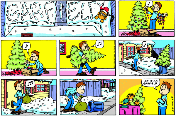 Komiksy garfield - komiks z dnia 27/12/1992