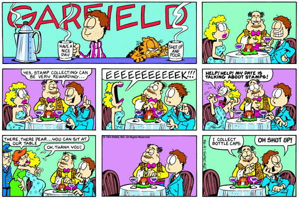 Komiksy garfield - komiks z dnia 03/01/1993