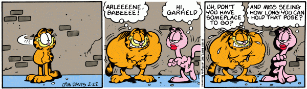 Komiksy garfield - komiks z dnia 22/02/1993