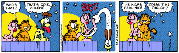 Komiksy garfield - komiks z dnia 26/02/1993