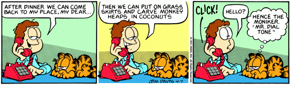Komiksy garfield - komiks z dnia 07/04/1993