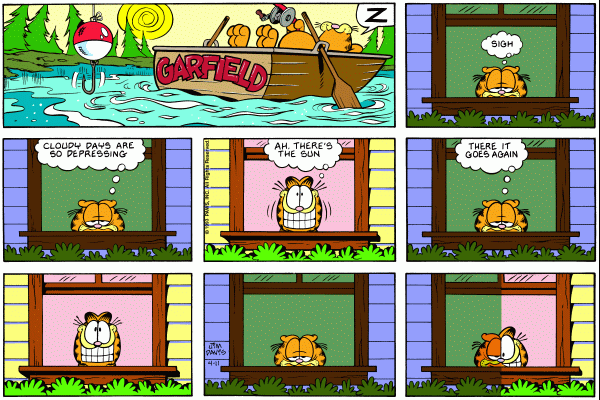 Komiksy garfield - komiks z dnia 11/04/1993