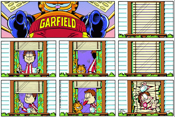 Komiksy garfield - komiks z dnia 25/04/1993