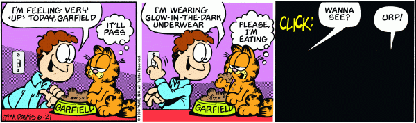 Komiksy garfield - komiks z dnia 21/06/1993
