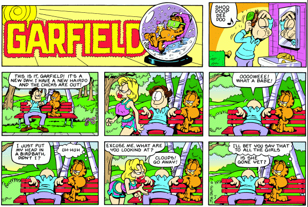Komiksy garfield - komiks z dnia 27/06/1993