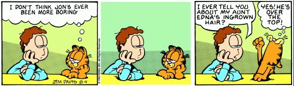 Komiksy garfield - komiks z dnia 04/08/1993