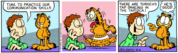 Komiksy garfield - komiks z dnia 06/09/1993