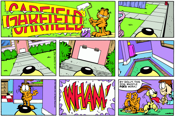 Komiksy garfield - komiks z dnia 10/10/1993
