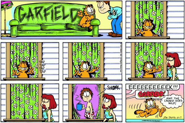 Komiksy garfield - komiks z dnia 17/10/1993