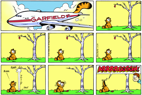Komiksy garfield - komiks z dnia 24/10/1993