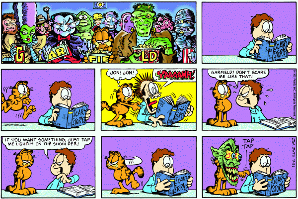 Komiksy garfield - komiks z dnia 31/10/1993