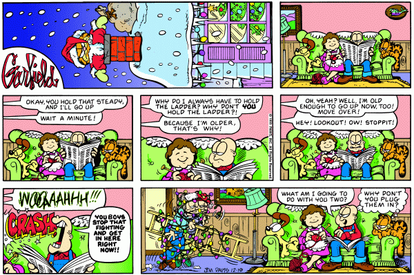 Komiksy garfield - komiks z dnia 19/12/1993