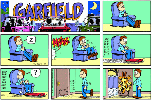 Komiksy garfield - komiks z dnia 23/01/1994