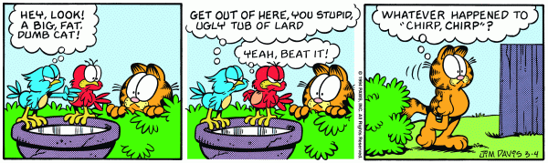 Komiksy garfield - komiks z dnia 04/03/1994